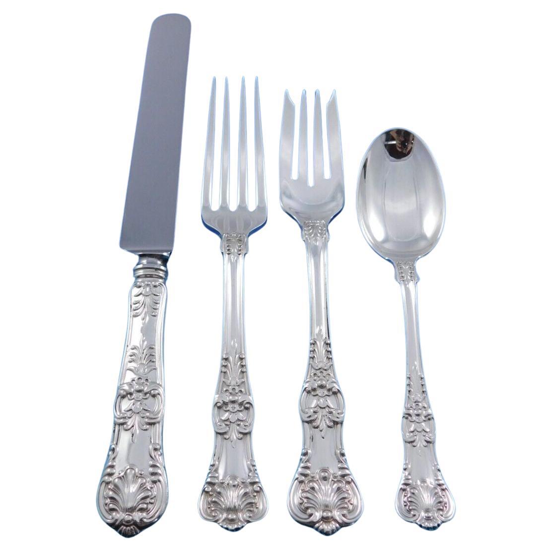 Roi d'Angleterre par Tiffany & Co. Ensemble de couverts en argent sterling 12 services 60 pièces