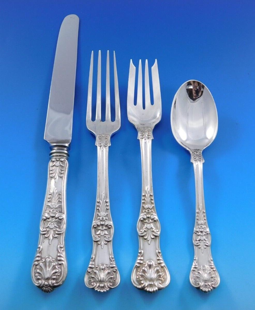 English King by Tiffany & Co. Sterling Silver Flatware Set 12 Service 74 piece 3