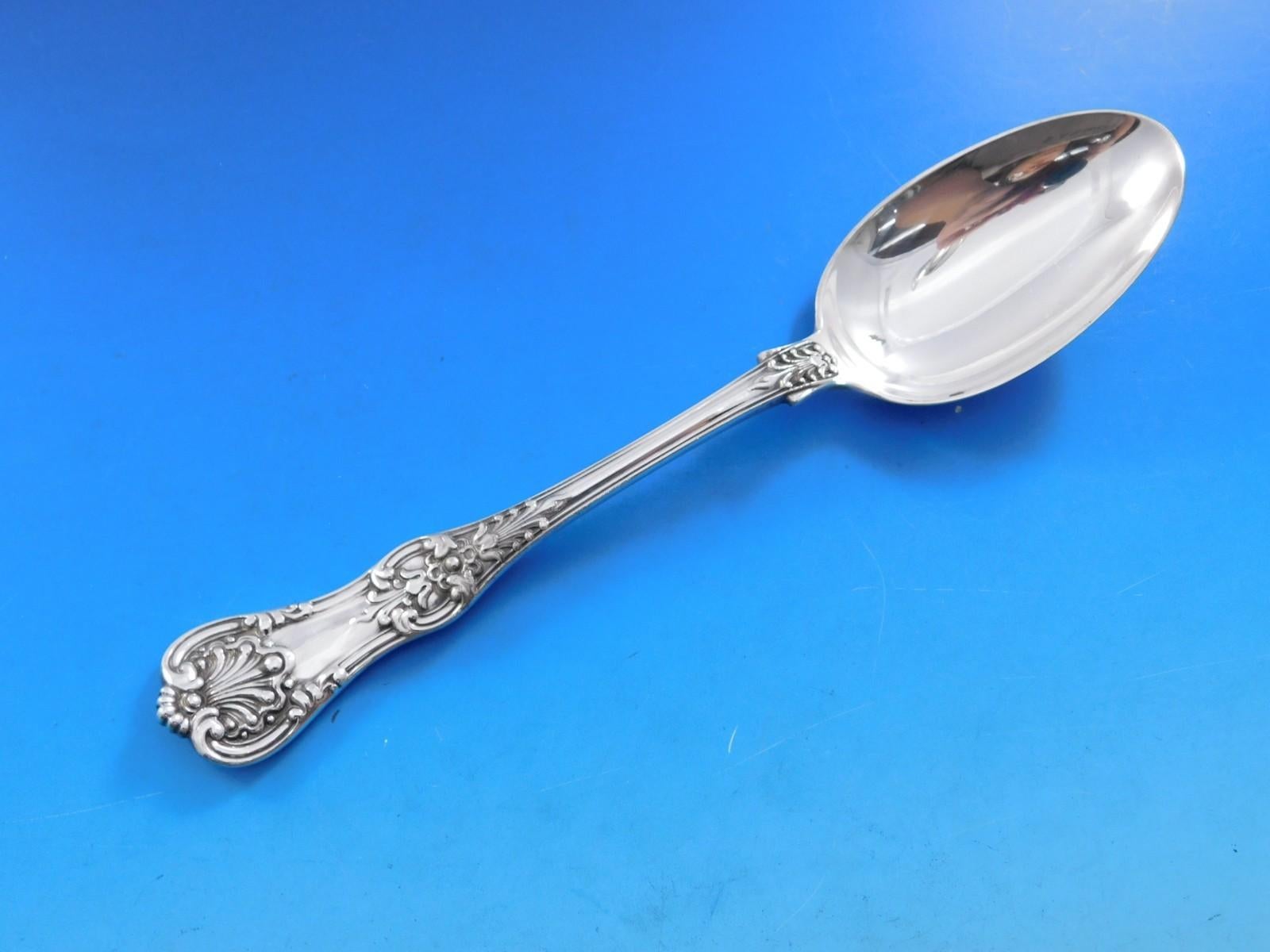XX secolo Set di posate in argento Sterling King by Tiffany & Co. 12 Servizio 77 pezzi in vendita