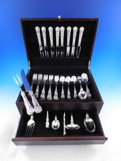 English King by Tiffany & Co Sterling Silver Flatware Set 8 Service 48 pieces