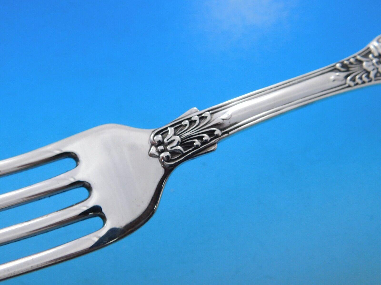 Juego de Cubiertos de Plata de Ley English King by Tiffany & Co Servicio de Cena de 32 piezas en Excelente estado para la venta en Big Bend, WI