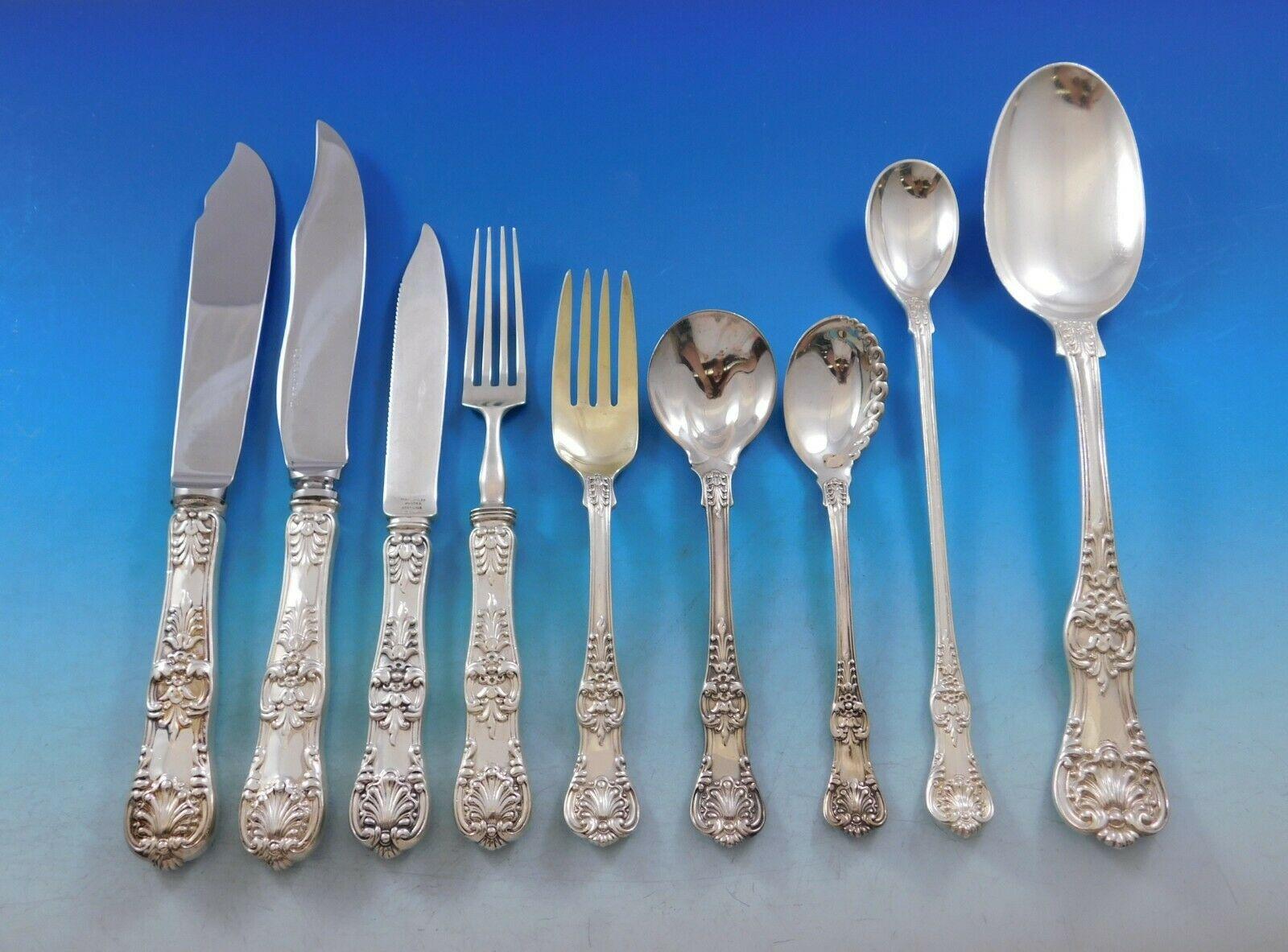 English King by Tiffany and Co Sterling Silver Flatware Set Service 341