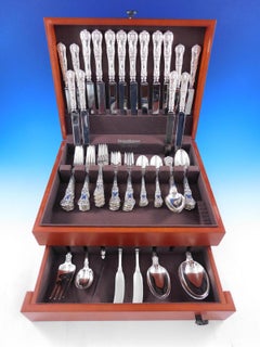English King by Tiffany & Co Sterling Silver Flatware Set Service 69 pcs Dinner