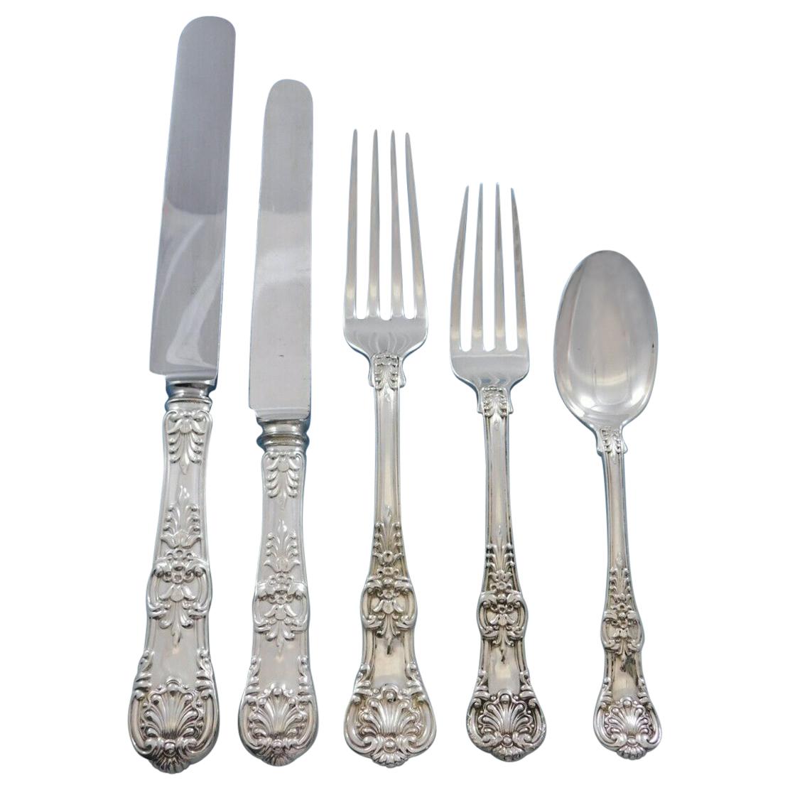 English King by Tiffany Sterling Silver Flatware Set 12 Service 60 Pieces Dinner