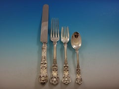 English King by Tiffany Sterling Silver Flatware Set Service 42 Pieces Dinner