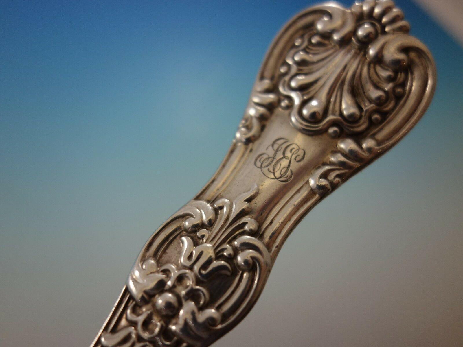 English King by Tiffany Sterling Silver Ice Cream Slice AS Fancy Blade In Excellent Condition In Big Bend, WI