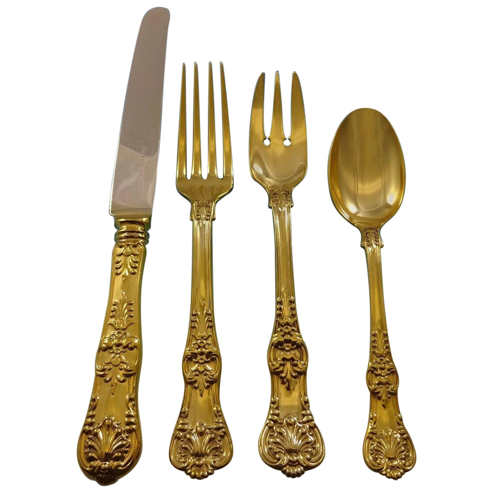 English King by Tiffany and Co. Sterling Silver Flatware Set 12 Service