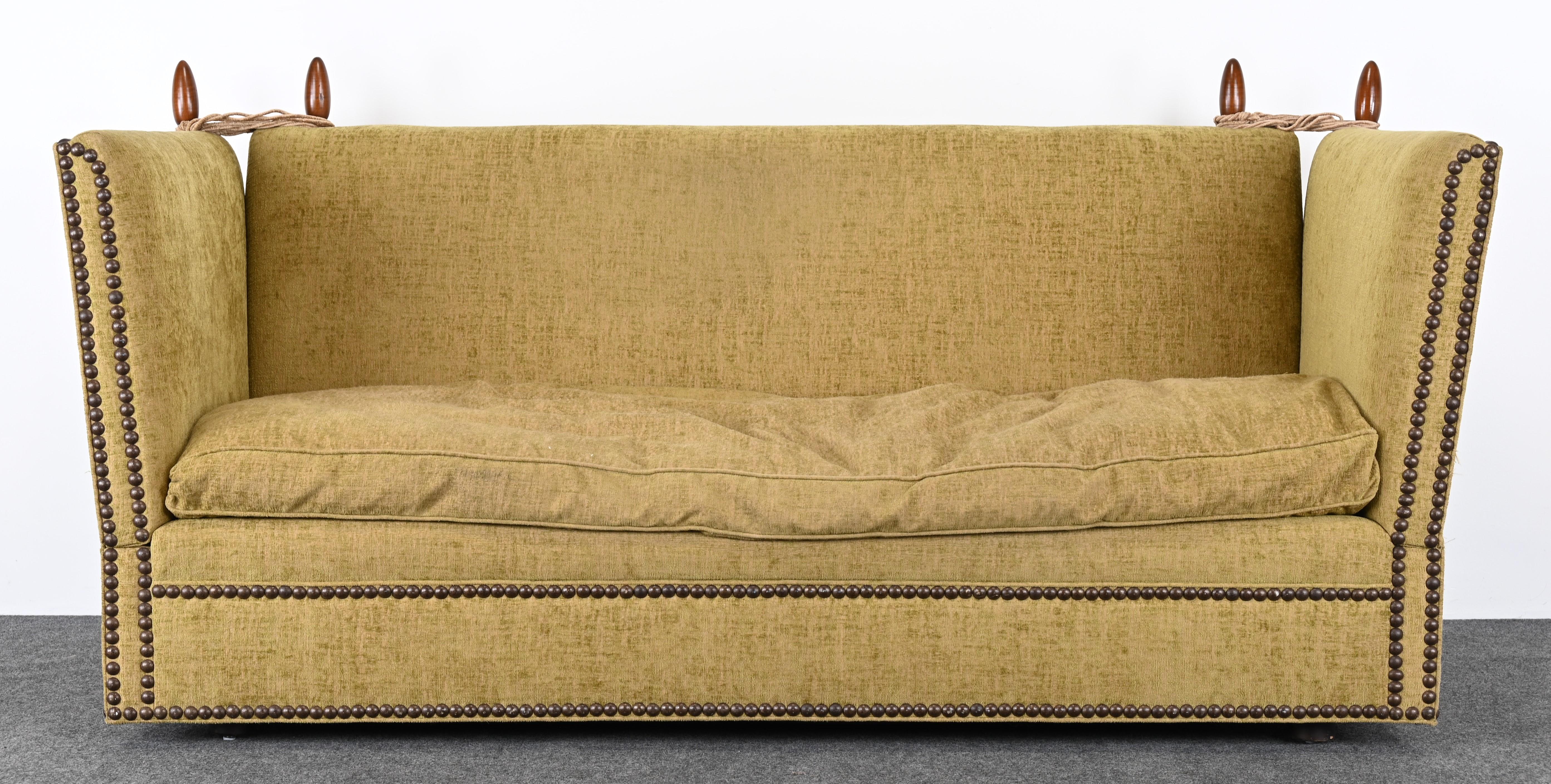 William and Mary English Knole Sofa by E.J. Victor, 1990s