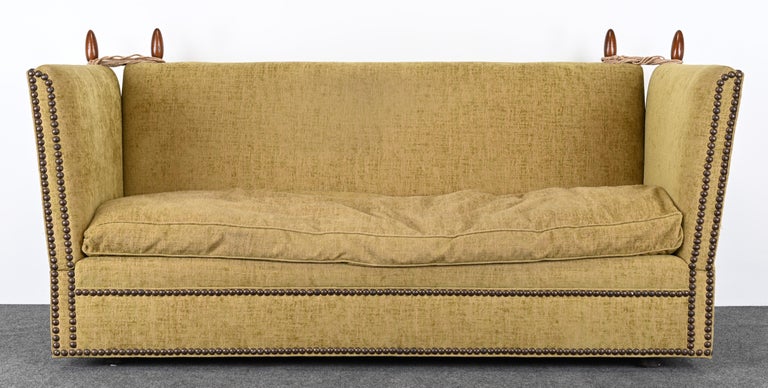 William and Mary English Knole Sofa by E.J. Victor, 1990s For Sale