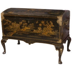 English lacquered Chest, 18th Century