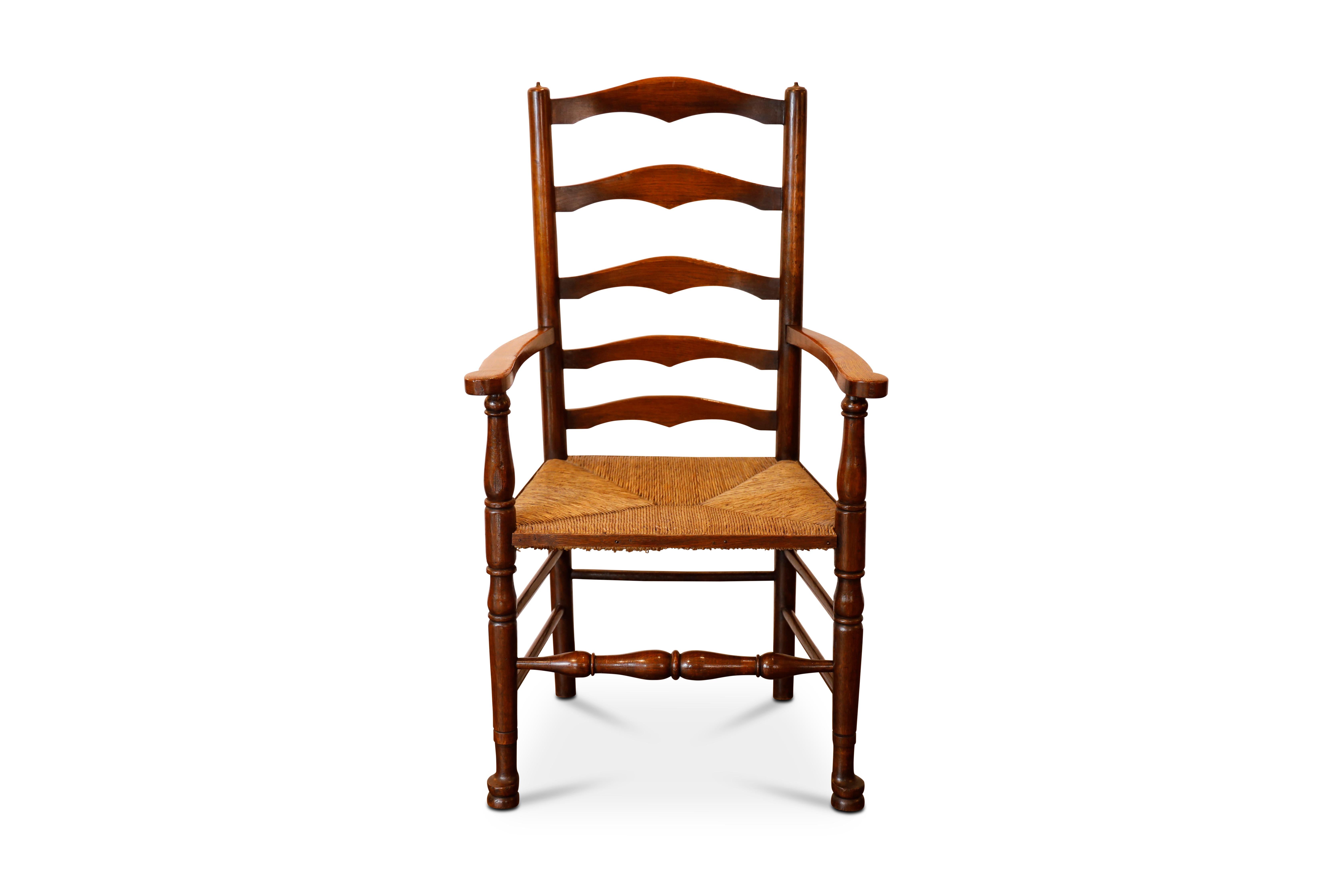 Victorian English Ladder Back Chairs For Sale