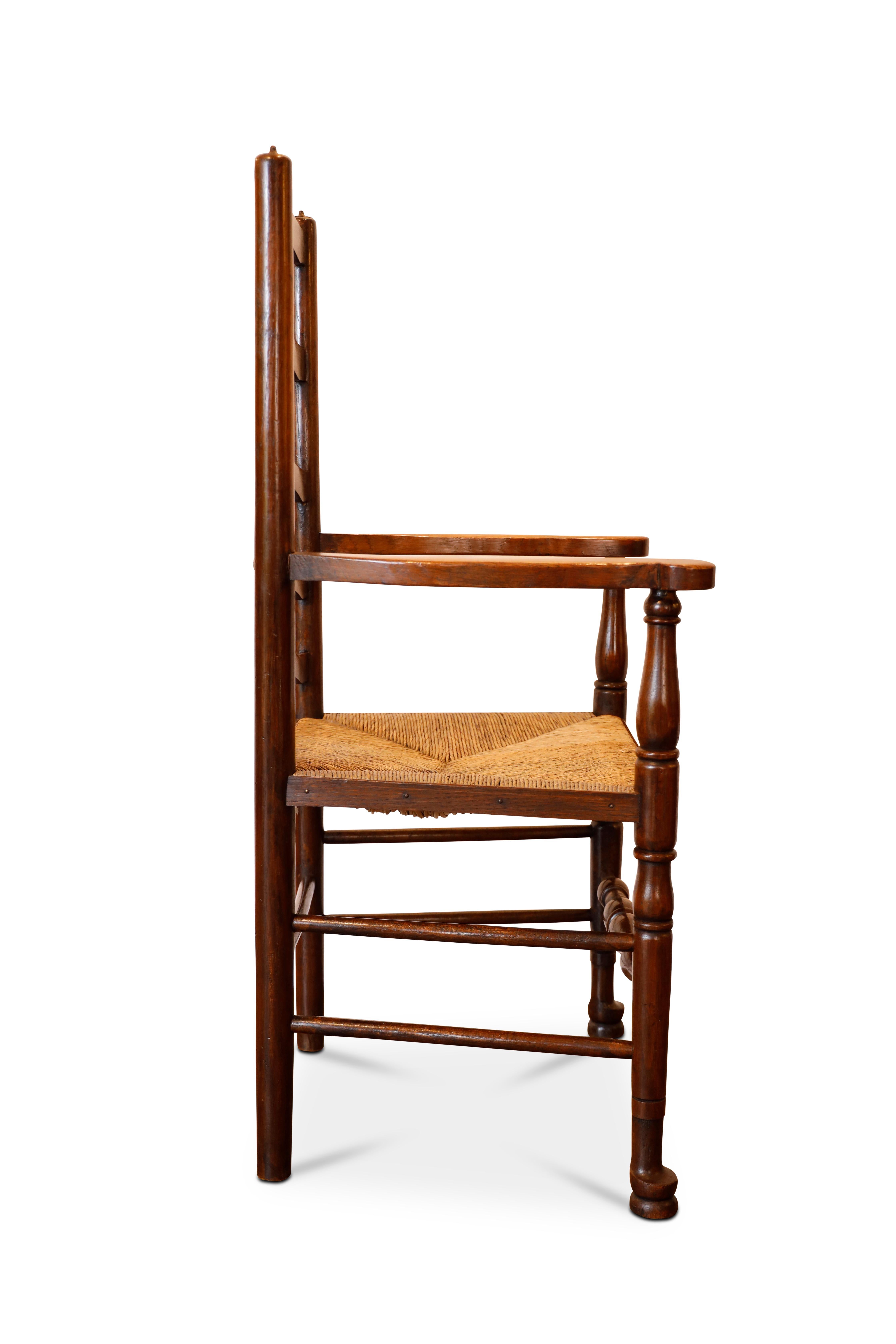 19th Century English Ladder Back Chairs For Sale