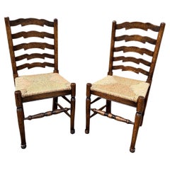 Sillas con respaldo de escalera inglesa