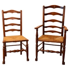 Used English Ladder Back Chairs
