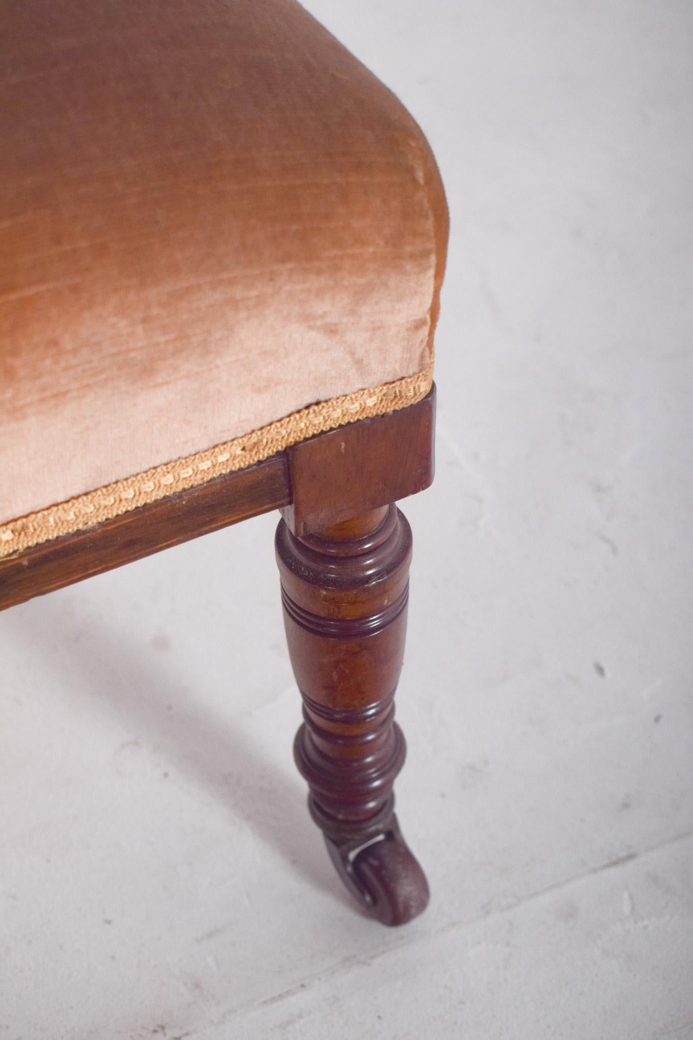 XIXe siècle Fauteuil anglais en bois de rose en vente