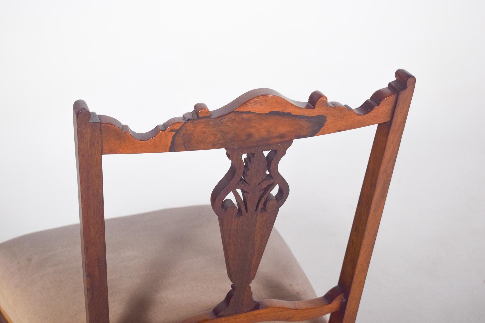 Fauteuil anglais en bois de rose en vente 2