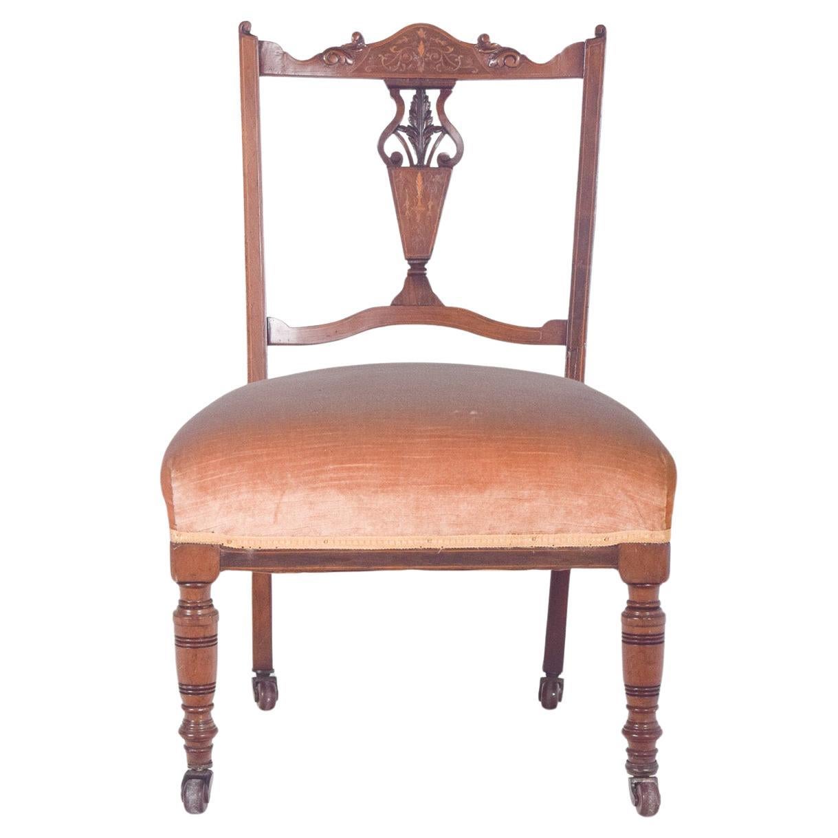 Fauteuil anglais en bois de rose