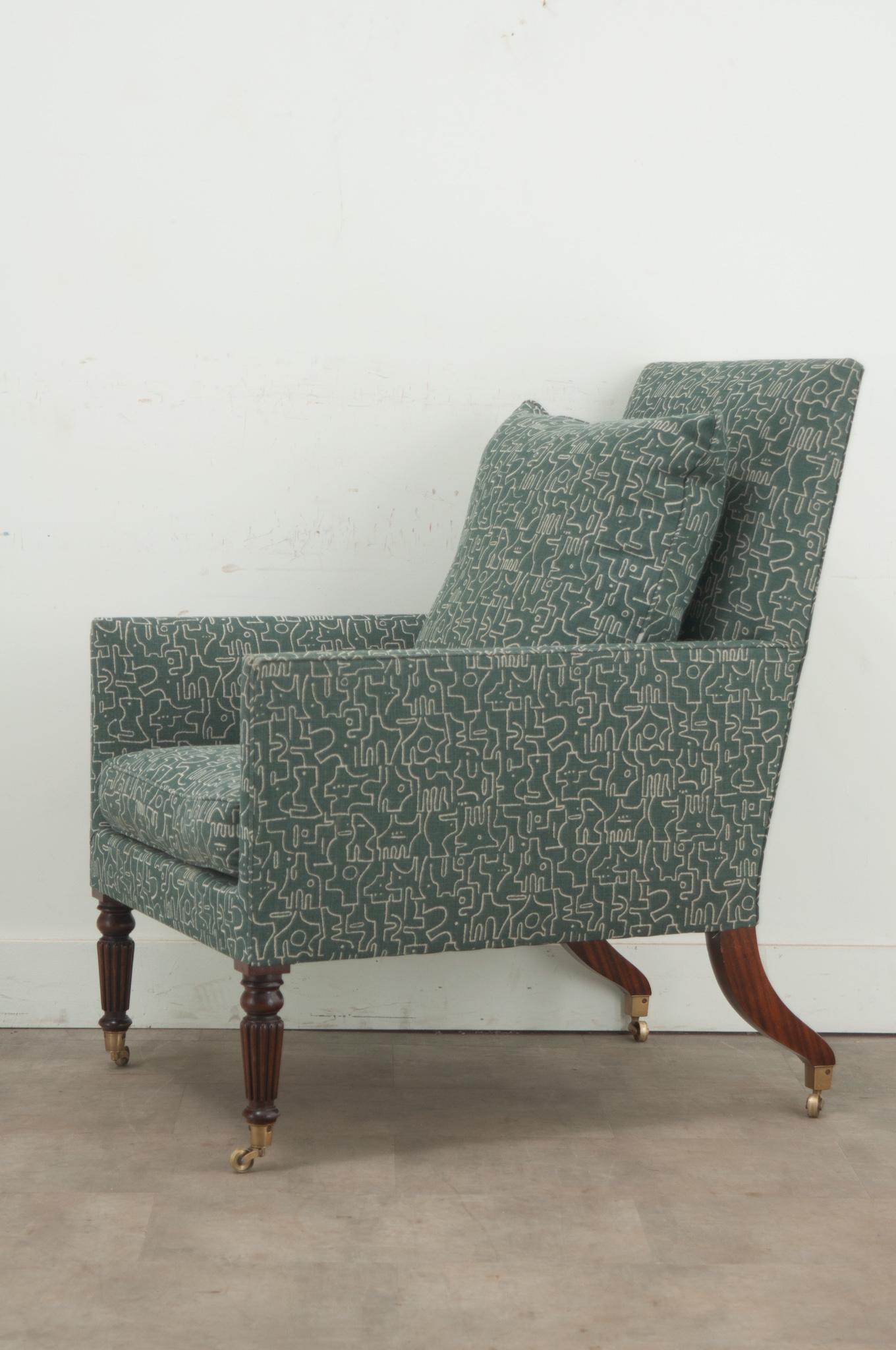 Fabric English Lancaster Chair from JAMB For Sale