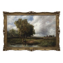 English Landscape Painting "After the Rain" '1895' by Edmund Morison Wimperis