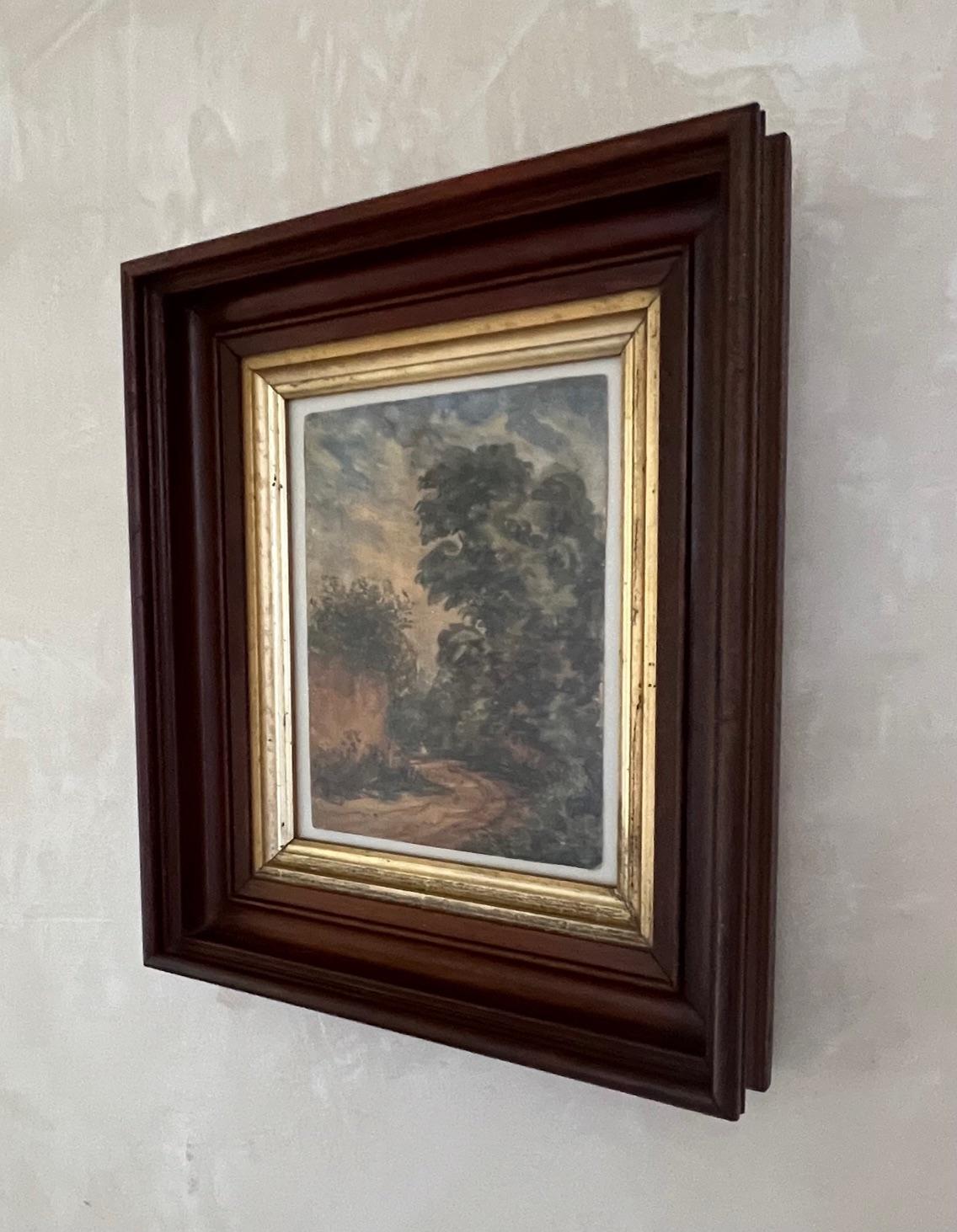Paisaje inglés Acuarela, Firmada , c. 1855 en venta 2