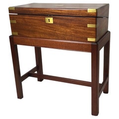 English Lap Desk Box on Stand