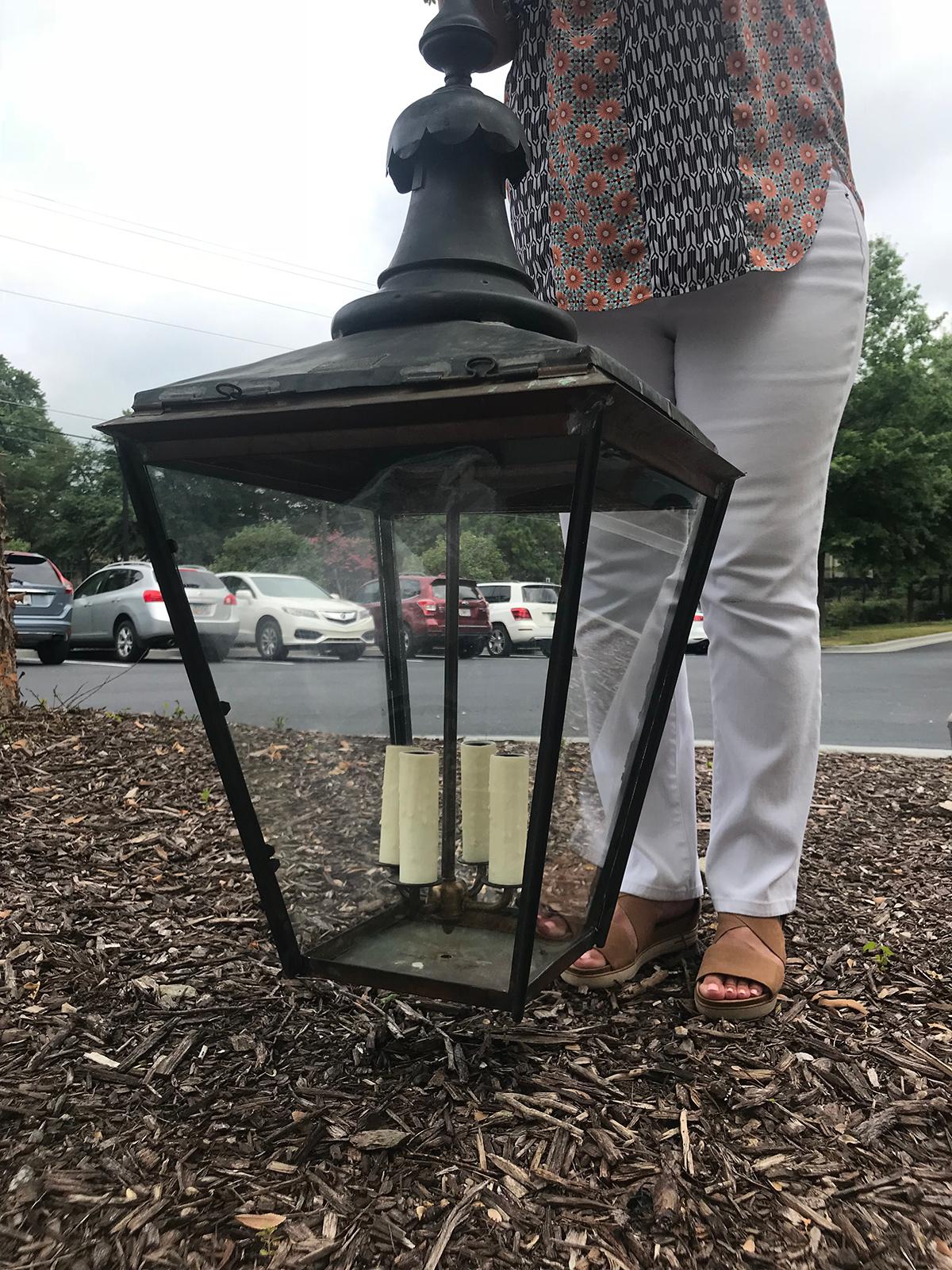 19th Century English Large Copper Lantern, Marked W. Parkinson & Company, circa 1860s