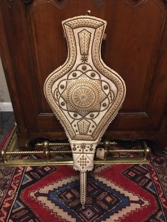 English Large Leather and Brass Bellow, 19th Century