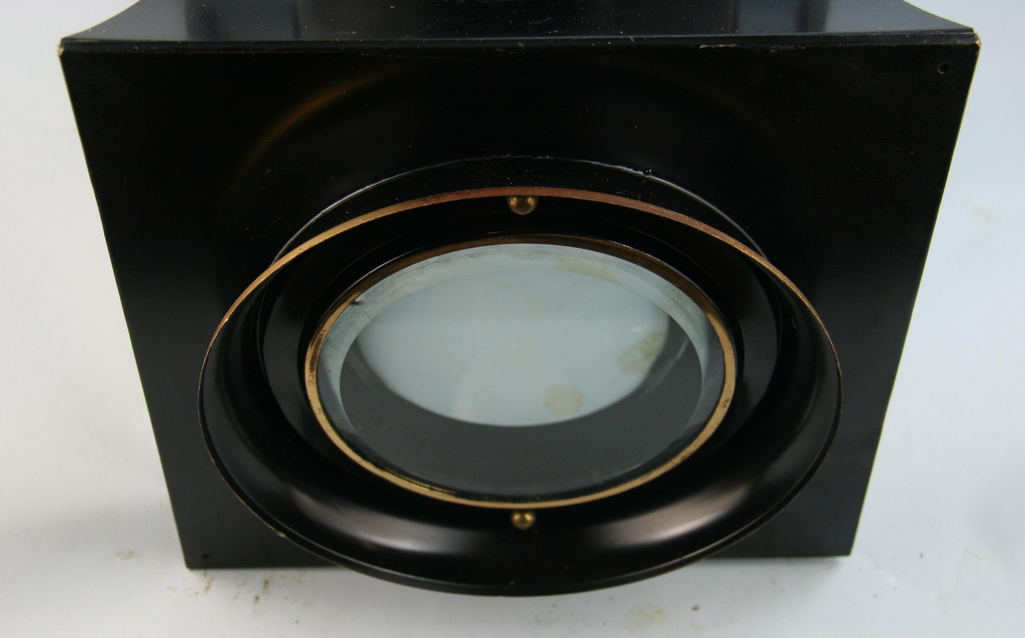 Large English Lantern with beveled glass portals
Takes one 100 Edison based bulb
Rewired 
Supplied with 3 feet chain and canopy.