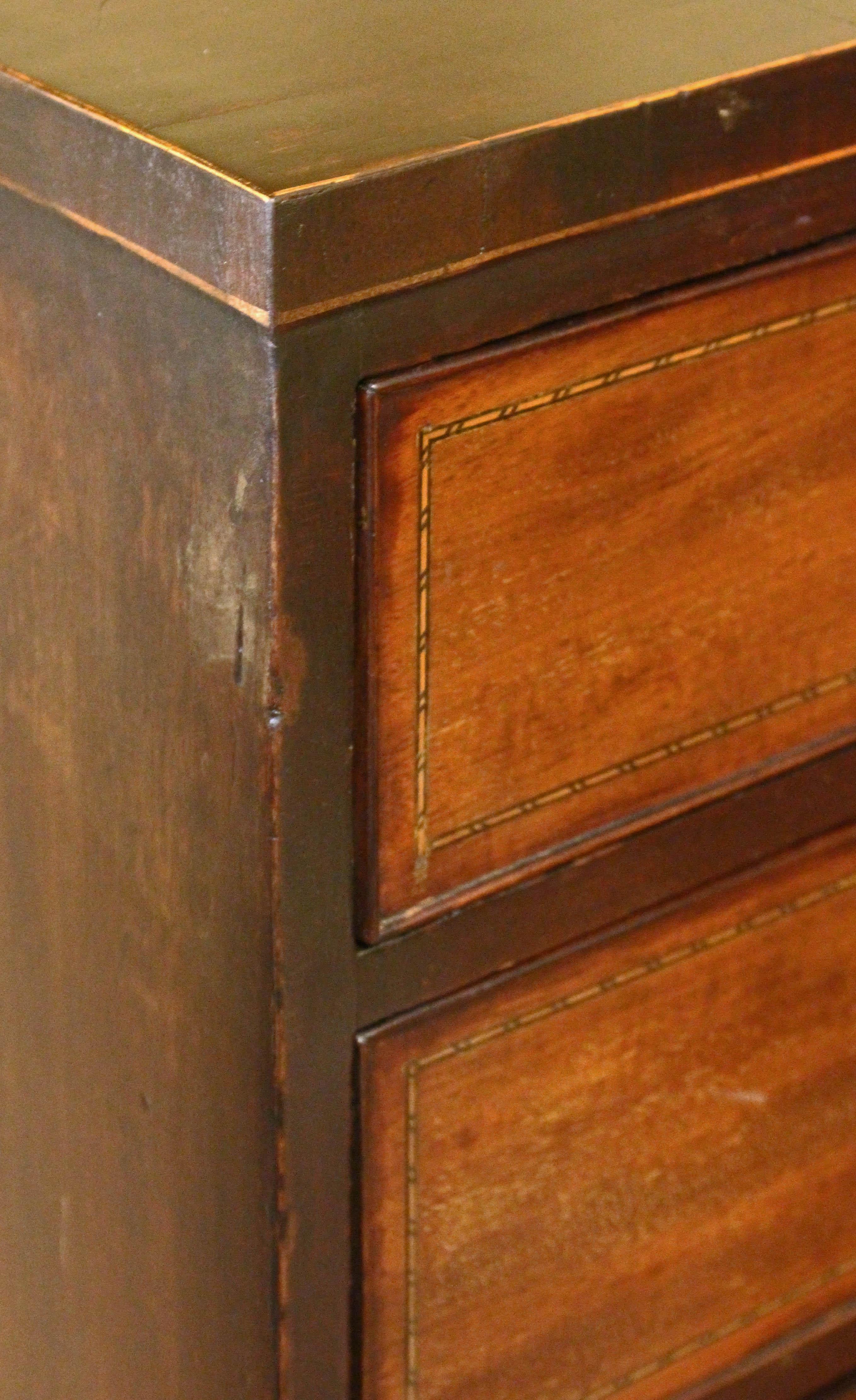 English Late 18th Century Georgian Straight Front Chest of Drawers 8