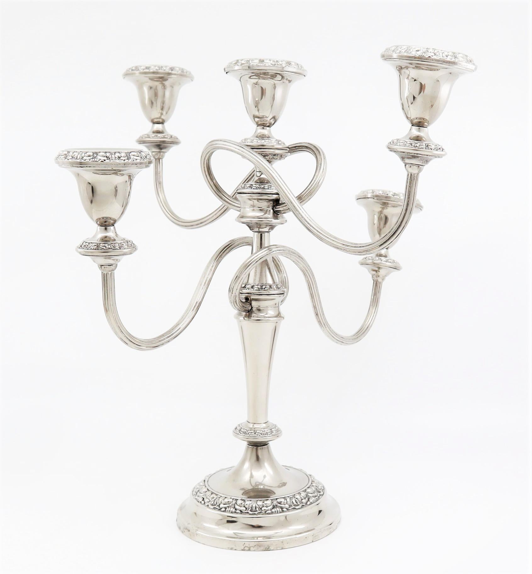 silver plated candelabras for sale