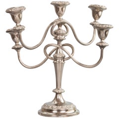 * H / English Late 19th Century, Silver Plated Candelabra