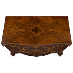 English Late 19th Century Walnut Chest Signed Waring and Gillow Paris