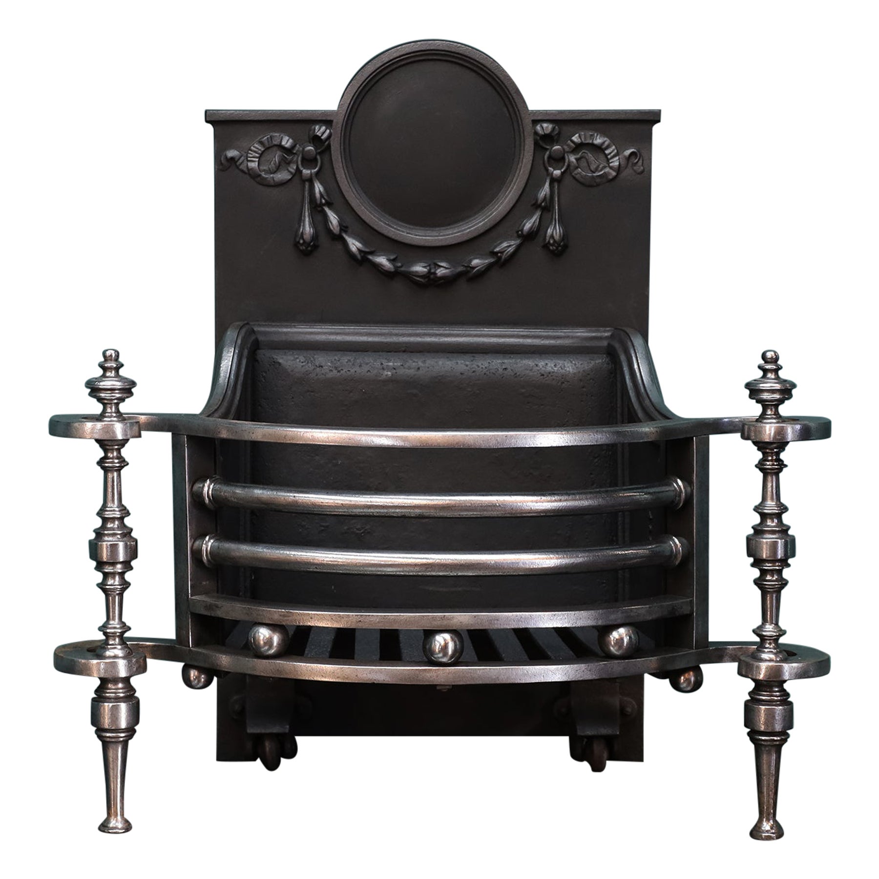 Cesto da fuoco in ferro battuto della fine del XIX secolo in stile Reggenza in vendita