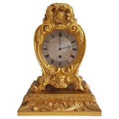 English Late English Regency Ormolu Mantel Clock by Vulliamy