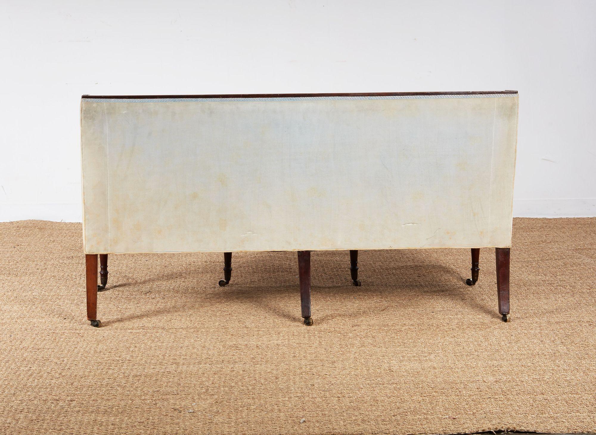 English Late Georgian Mahogany Settee For Sale 10