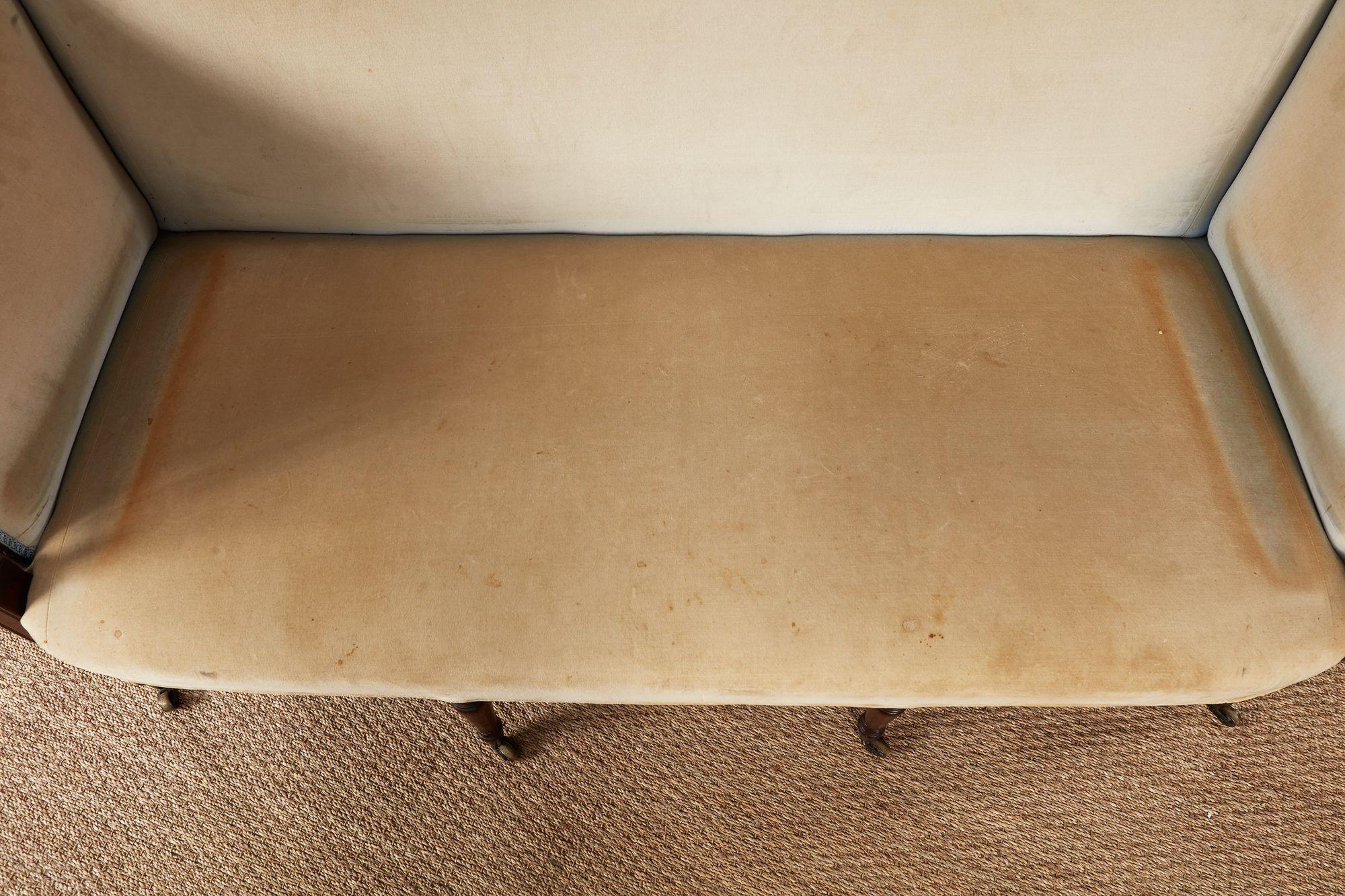 English Late Georgian Mahogany Settee For Sale 5