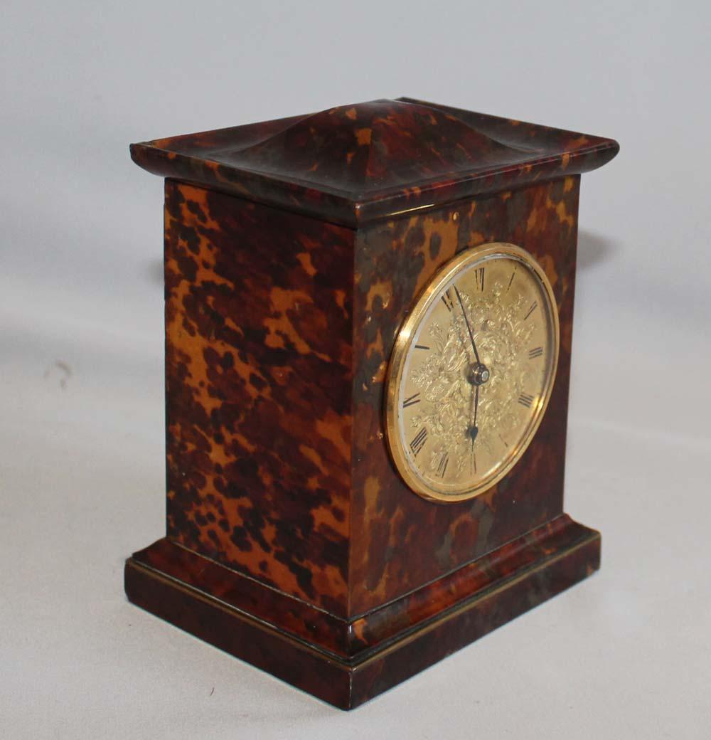 English Late Regency Antique Miniature Fusee Carriage Clock in