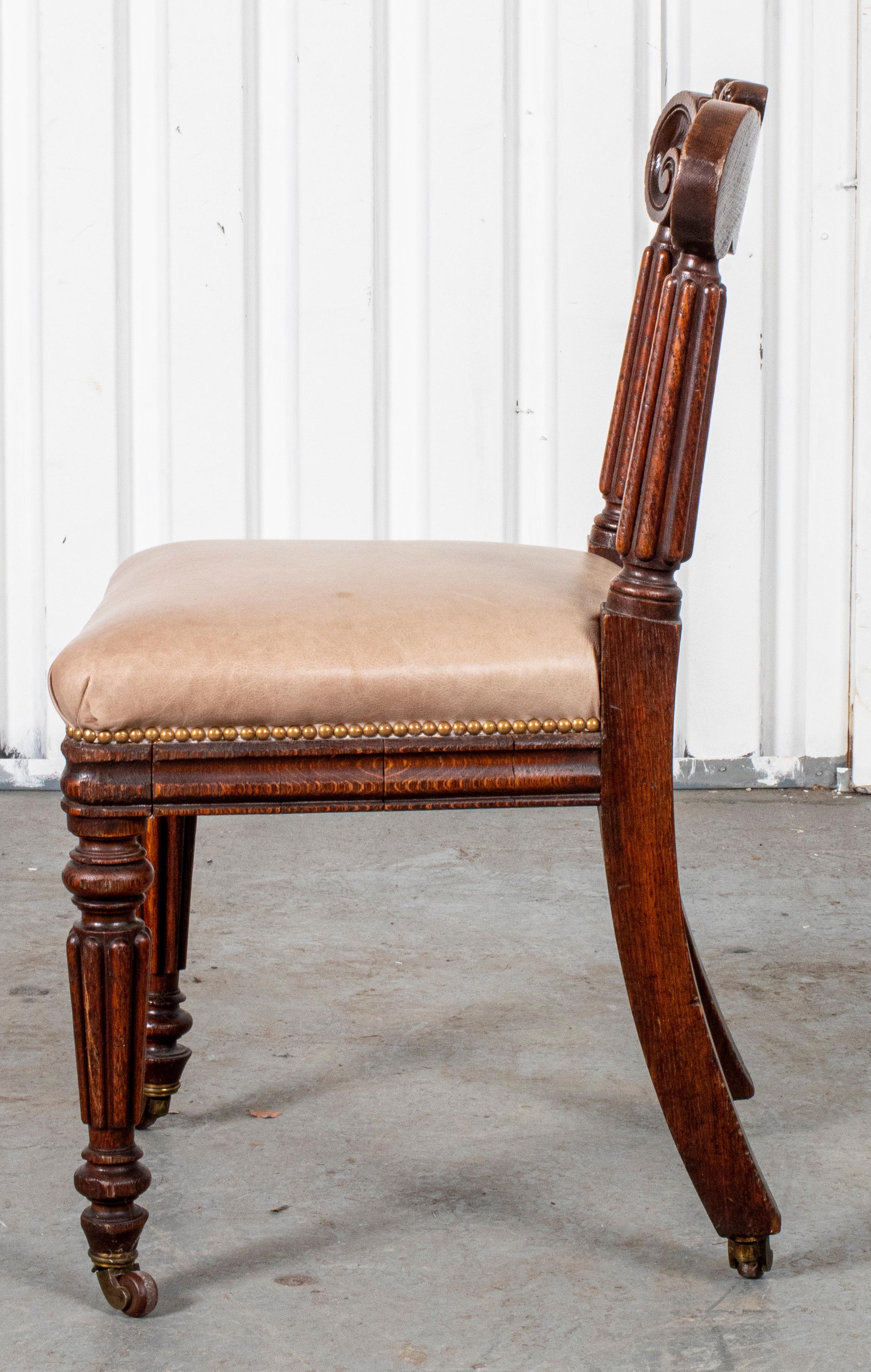 Upholstery English Late Regency Side Chair