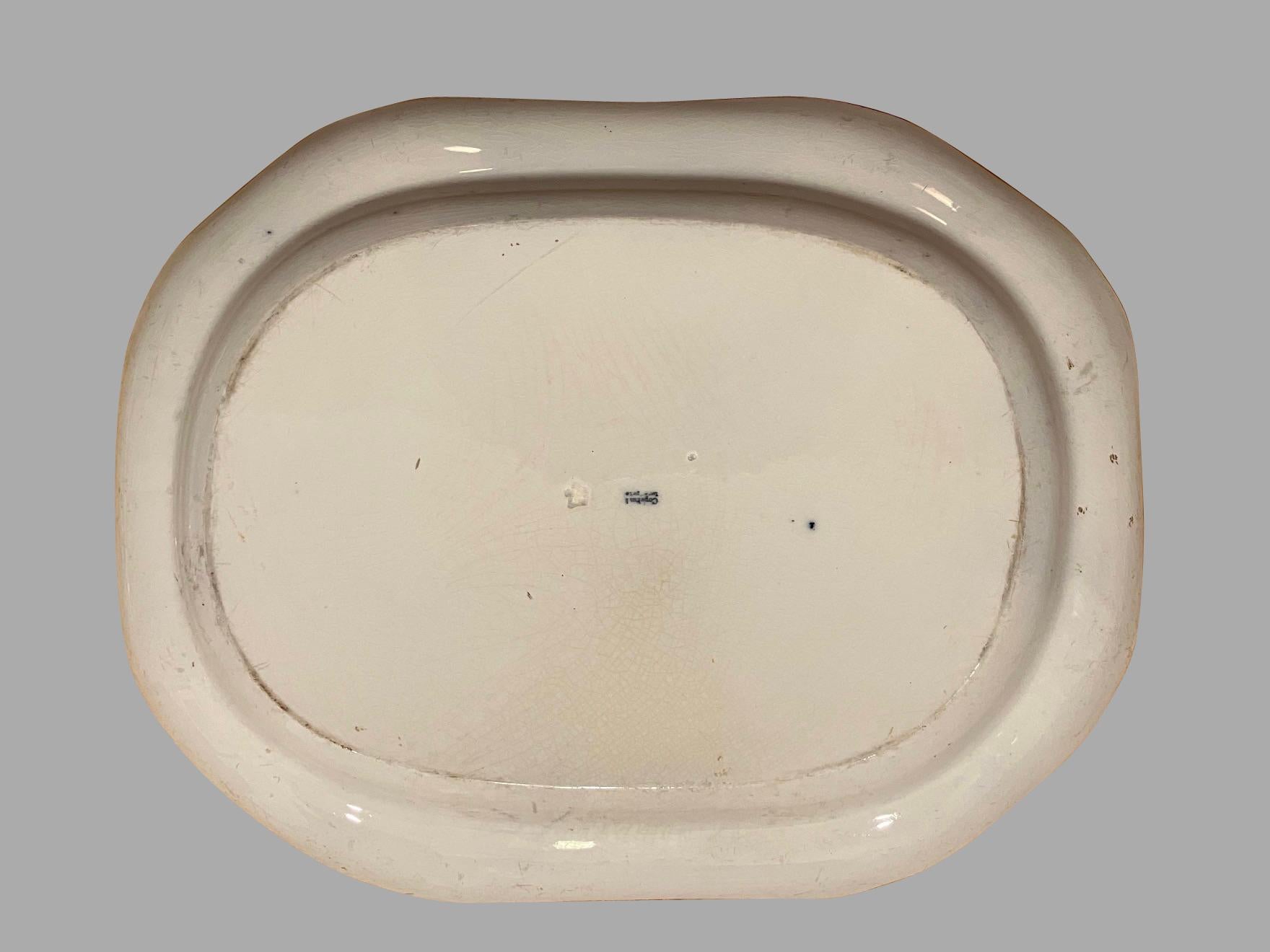 Platos Graduados Spode Ingleses Tardíos con Inserto al Gusto Chino Imari Loza de barro en venta