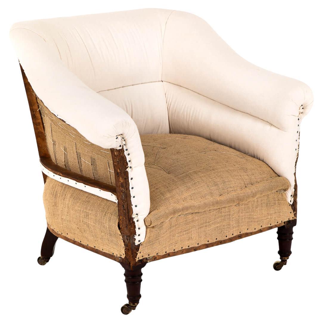 English Late Victorian Deconstructed Tub Chair