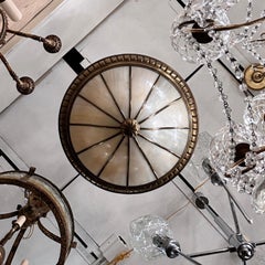 English Leaded Glass Fixture