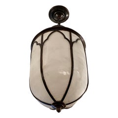 English Leaded Glass Lantern