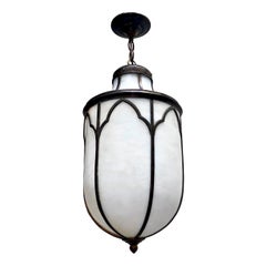 Farol inglés de vidrio emplomado