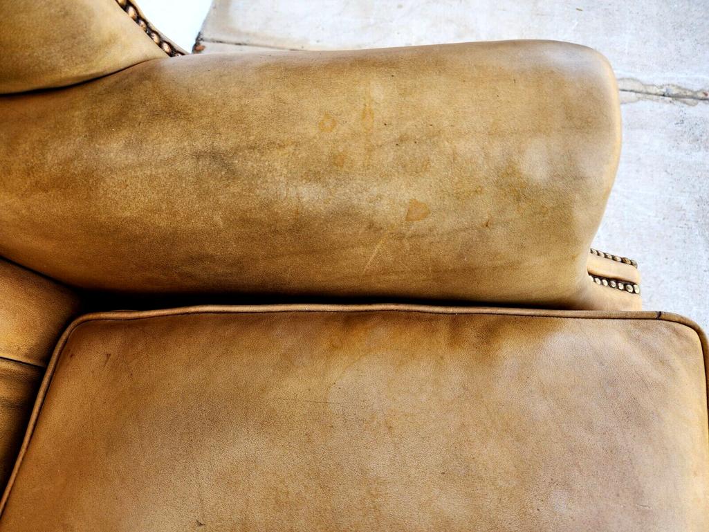 Englischer Ledersessel mit Ohrensessel Chesterfield 3
