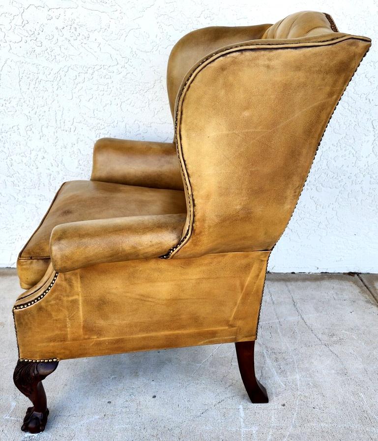 second hand chesterfield wingback chair