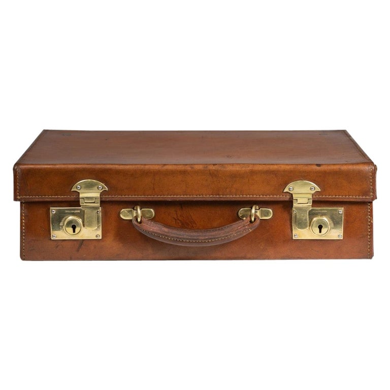 English Leather Attaché Case, circa 1940 at 1stDibs
