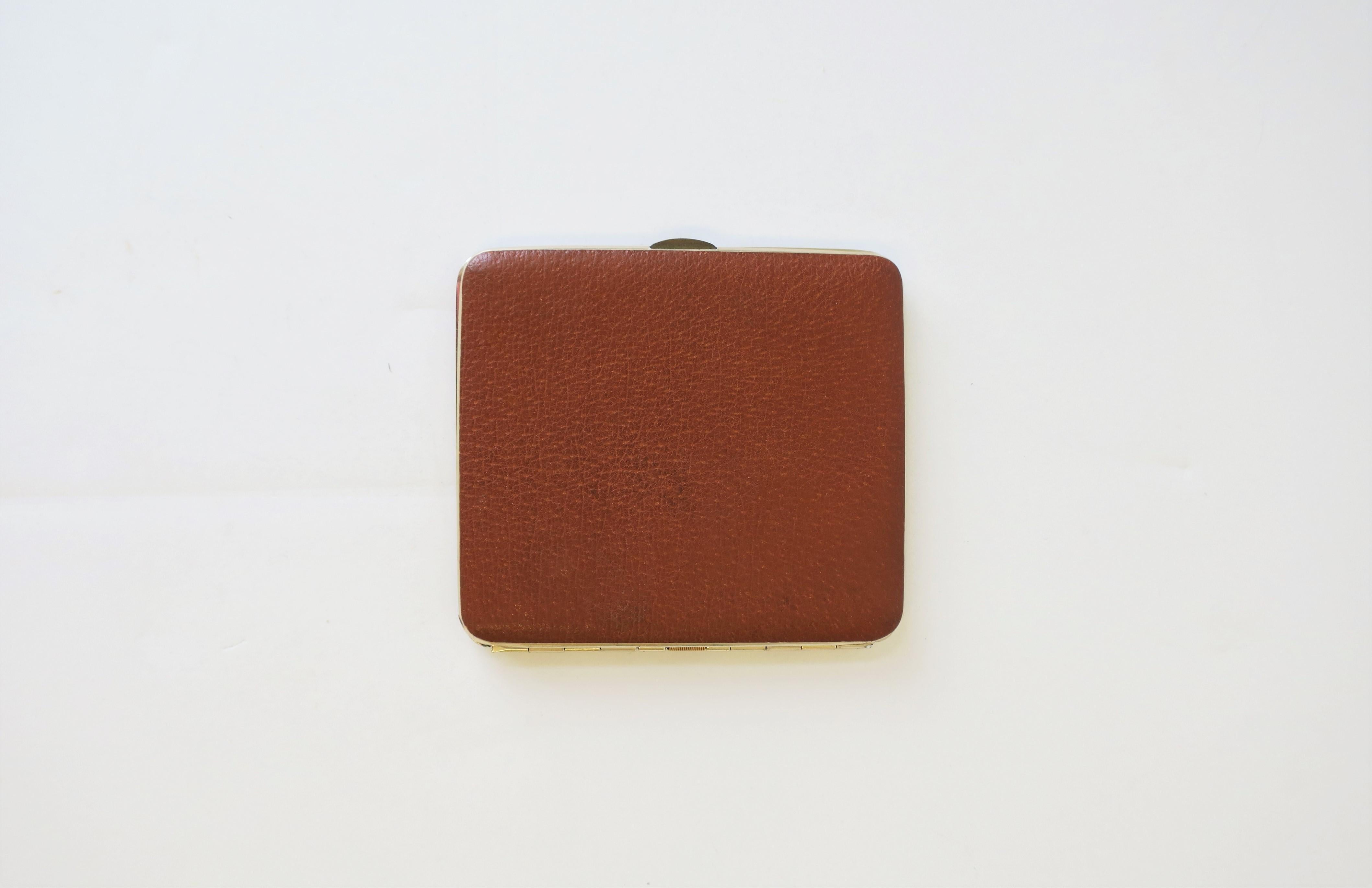 Modern English Leather Cigarette Holder Case