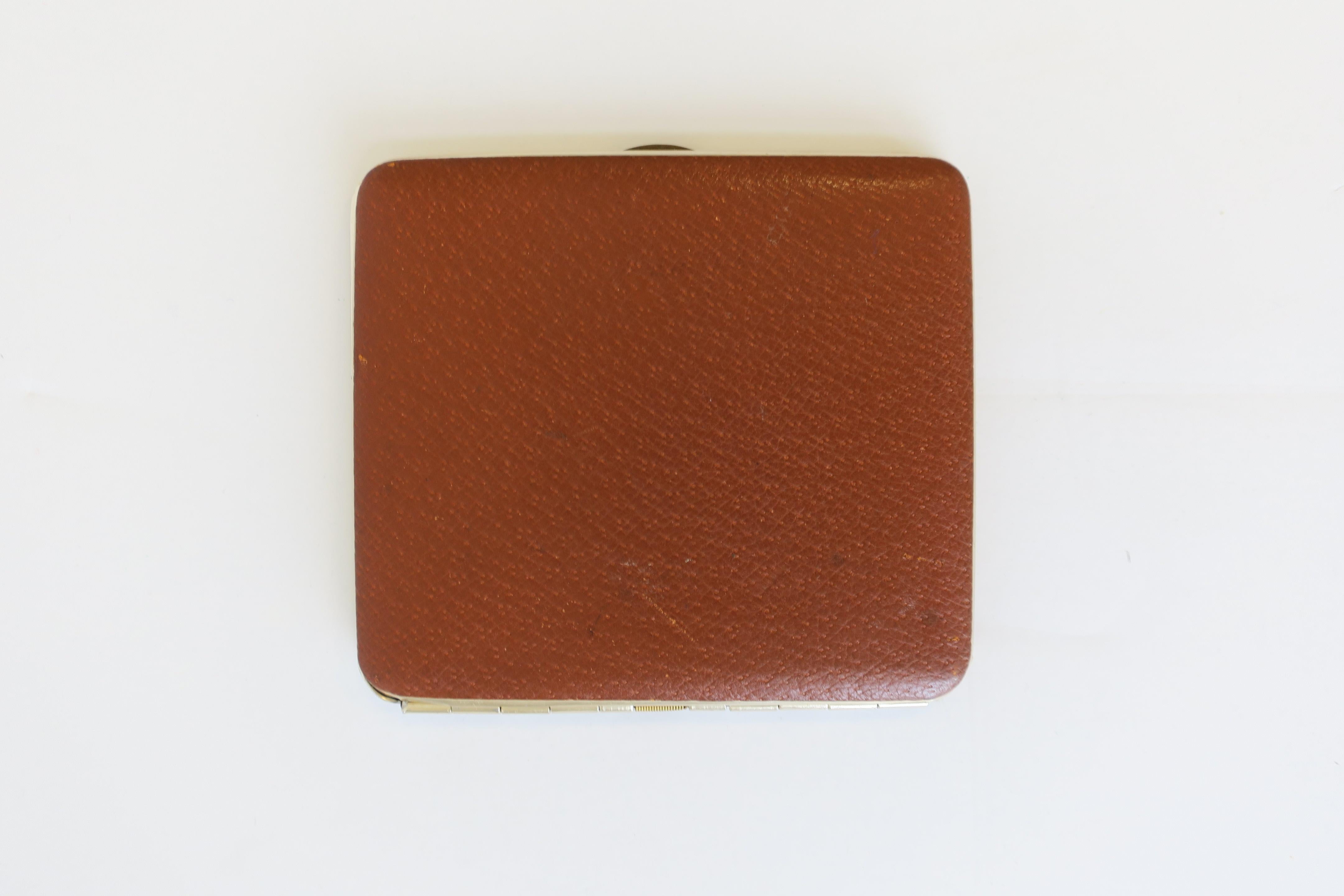 English Leather Cigarette Holder Case In Good Condition In New York, NY