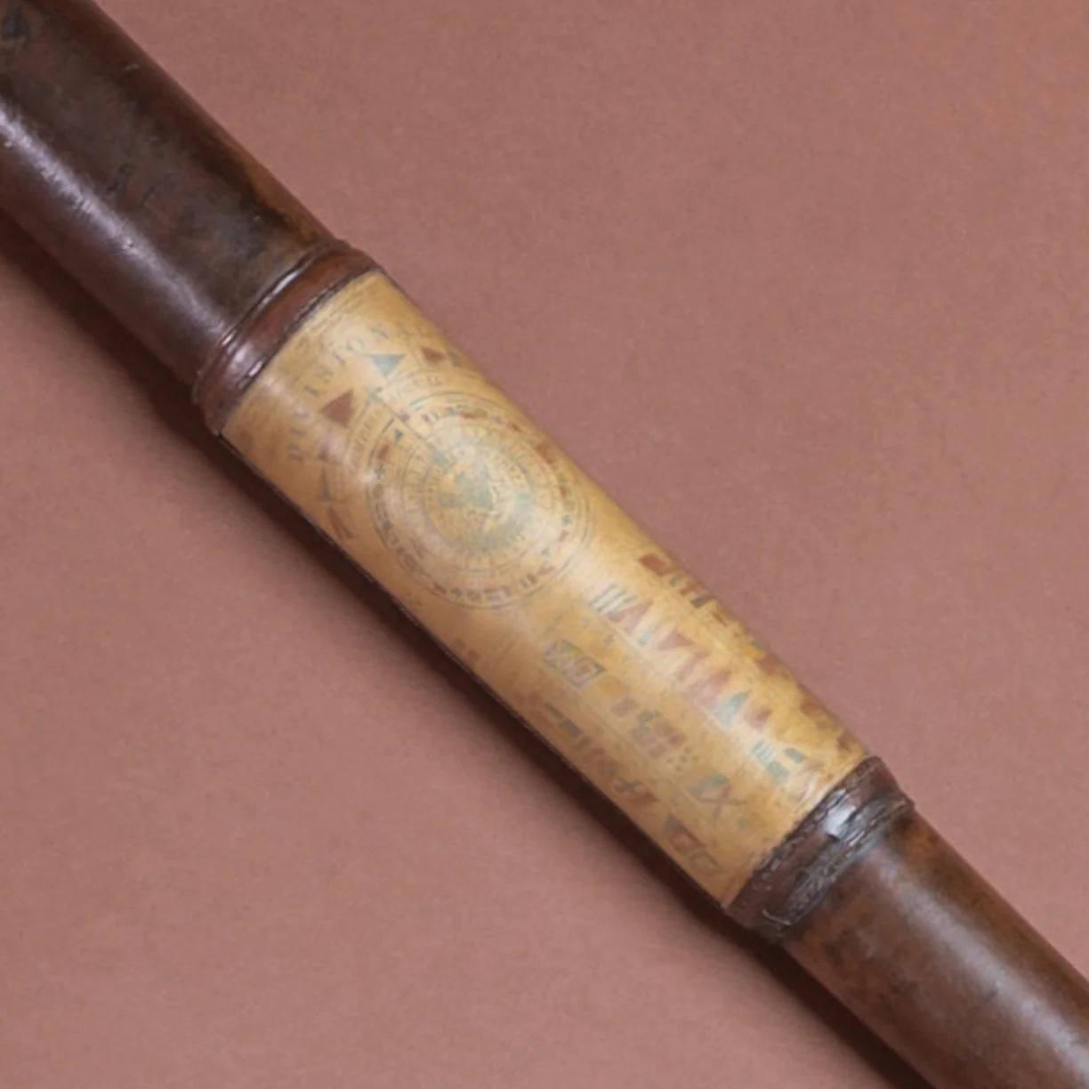 English Leather Covered Naval Telescope, circa 1850 For Sale 6