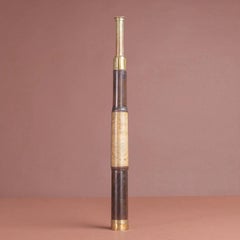 English Leather Covered Naval Telescope, circa 1850